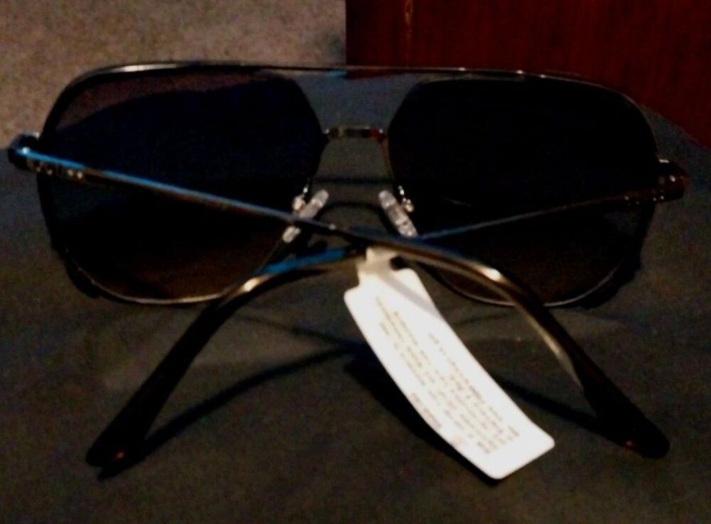 New GUESS Double Bridge Aviator Sunglasses GO00064 Classic Gold & Brown - Picture 6 of 7